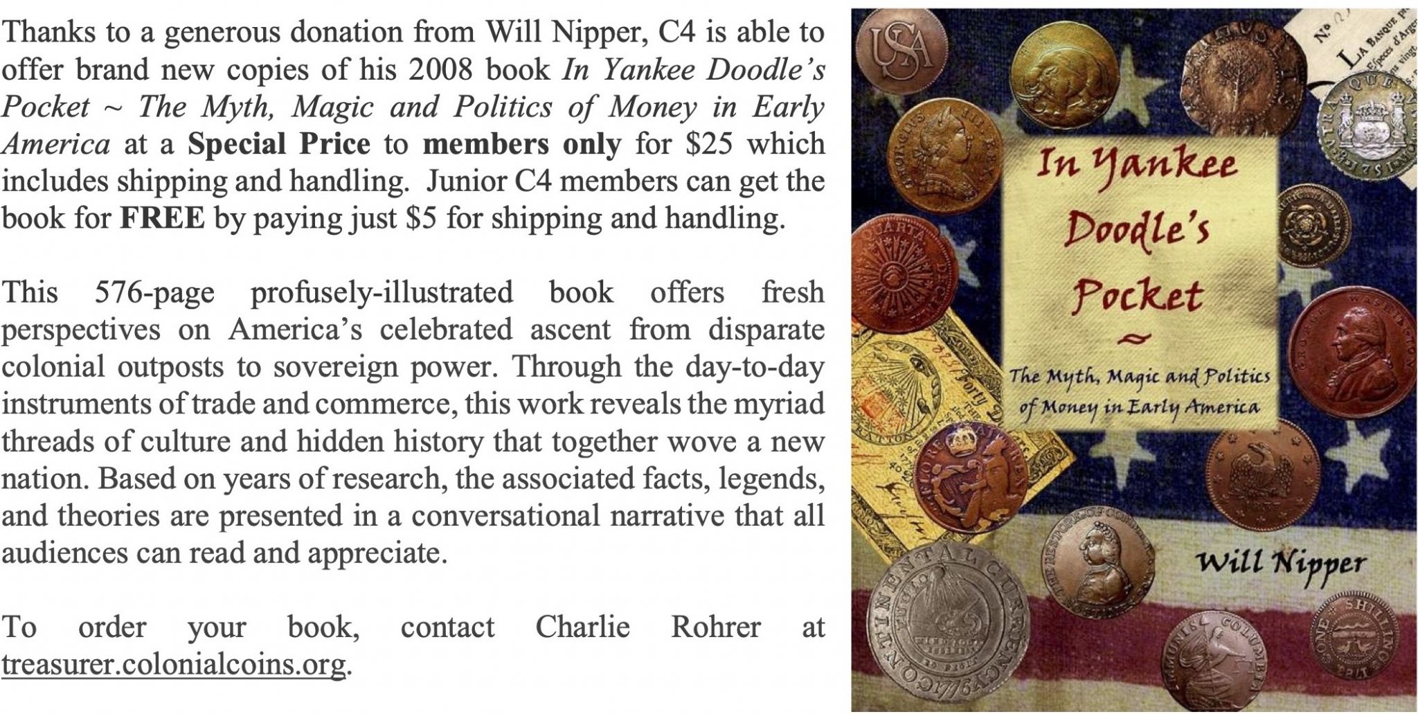 Build Your Numismatic Library C4 Colonial Coin Collectors Club